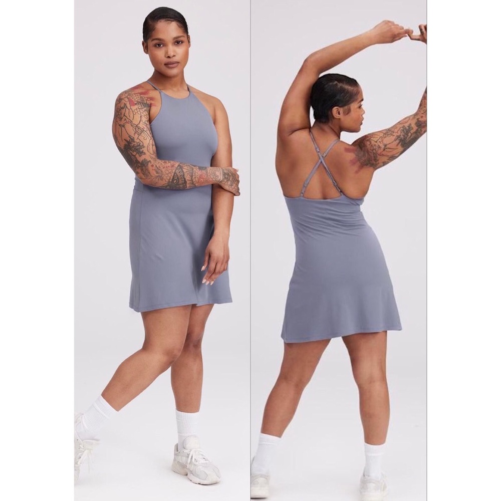 Girlfriend Collective Sea Glass Undress Dress - NWOT